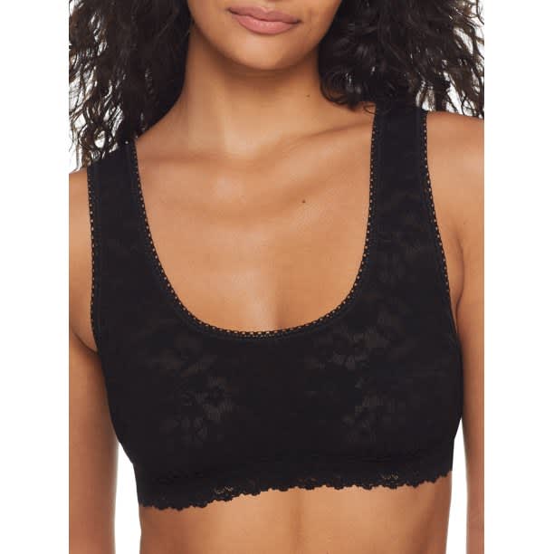 Daily Lace Scoop Neck Lined Bralette