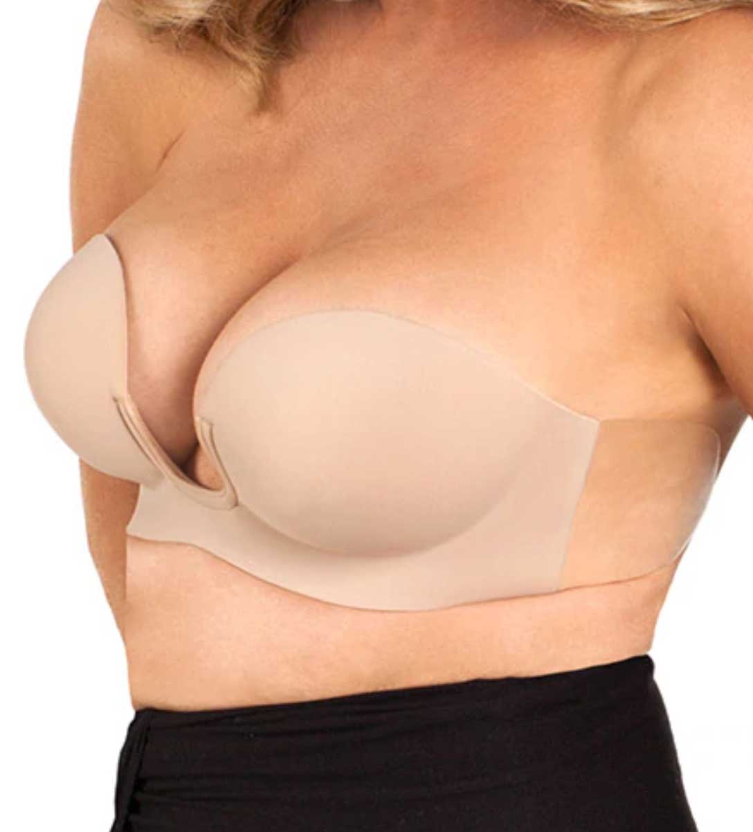 Voluptuous U Plunge Backless Strapless Self Adhesive Bra